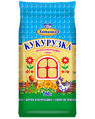 Крупа кукурудзяна дрібна "Extra" ХАТИНКА 700 г